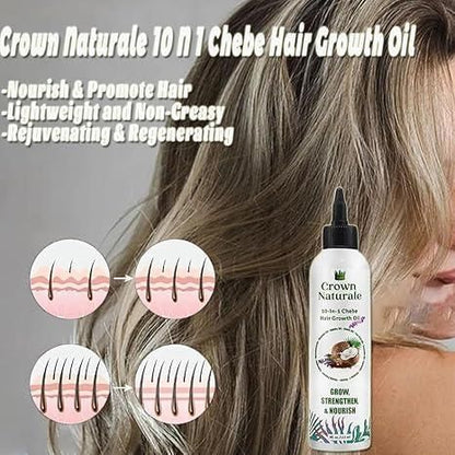 Crown Naturale 10 N 1 Chebe Hair Growth Oil