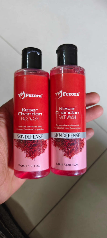 Fezora  Chandan & Kesar Face Wash 100ML (Pack of 2)